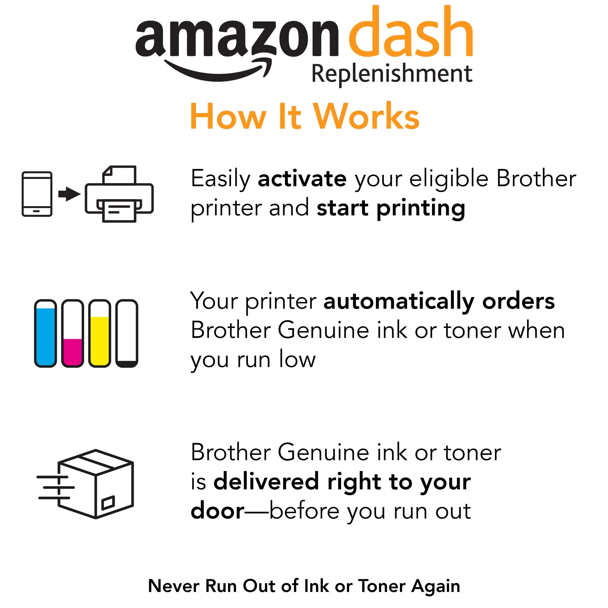 Brother Printer High Yield Ink Cartridge Page Up to 400 Pages Black (LC3013BK), Standard