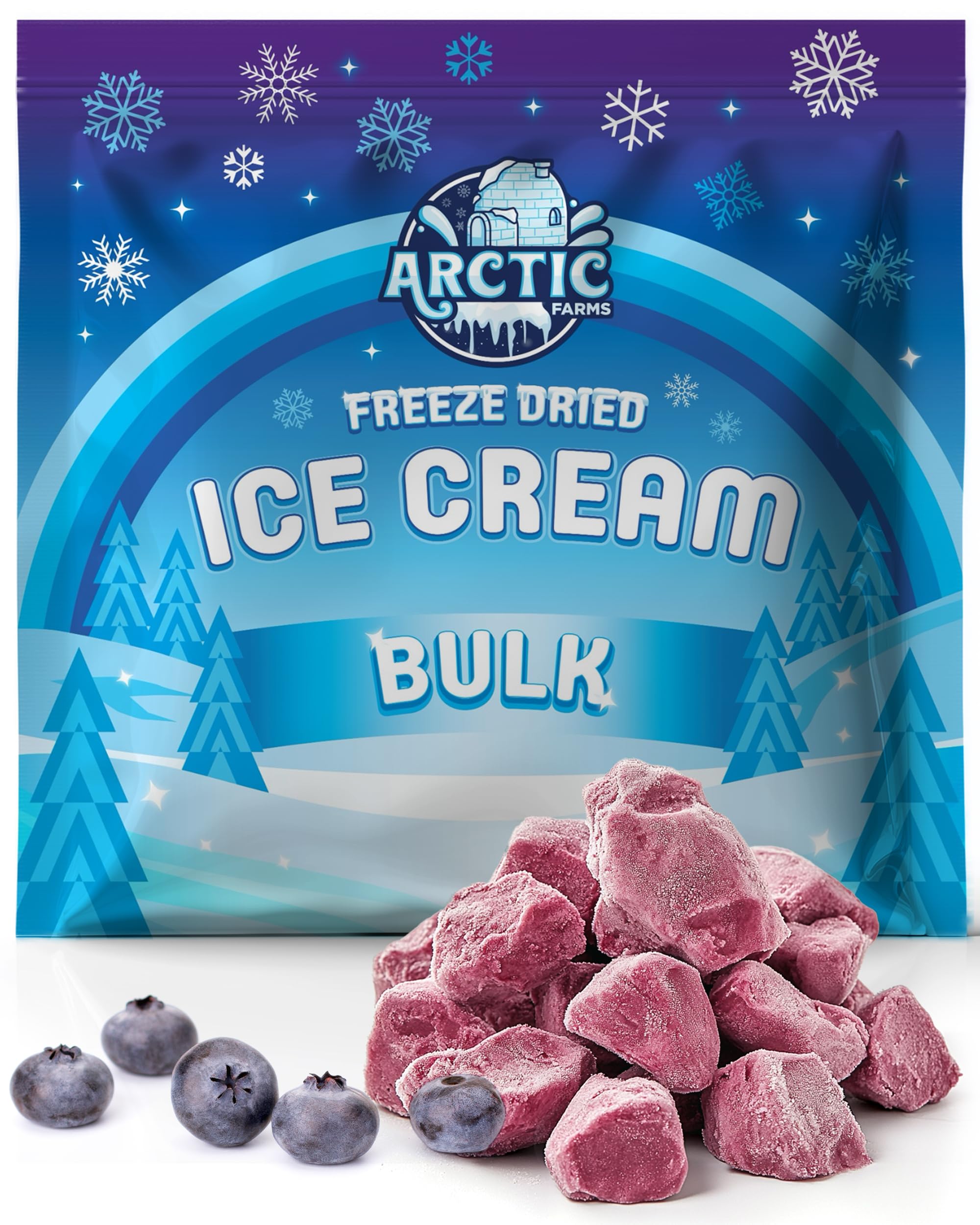 Arctic Farms Freeze Dried Ice Cream Bits Bagged and Boxed - Does Not Melt (1lb, S'mores)