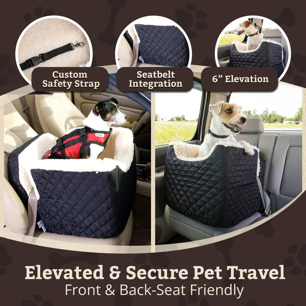 SNOOZER PET Products Lookout 1 Dog CAR SEAT, Birch Diamond, Small