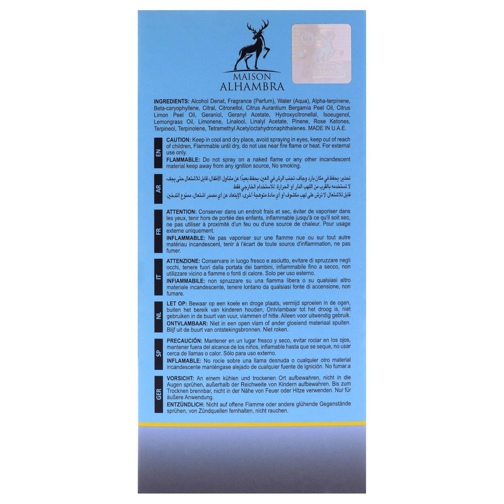 Maison Alhambra Jean Lowe - Azure for Unisex - 3.4 oz EDP Spray