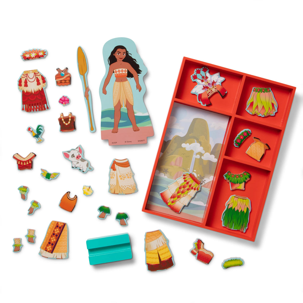 Melissa & Doug Disney Princess Ariel Magnetic Dress-Up Wooden Doll Pretend Play Set (30+ Pieces)