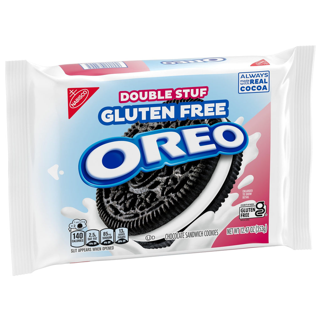 OREO Double Stuf Golden Sandwich Cookies, Family Size, 20 oz
