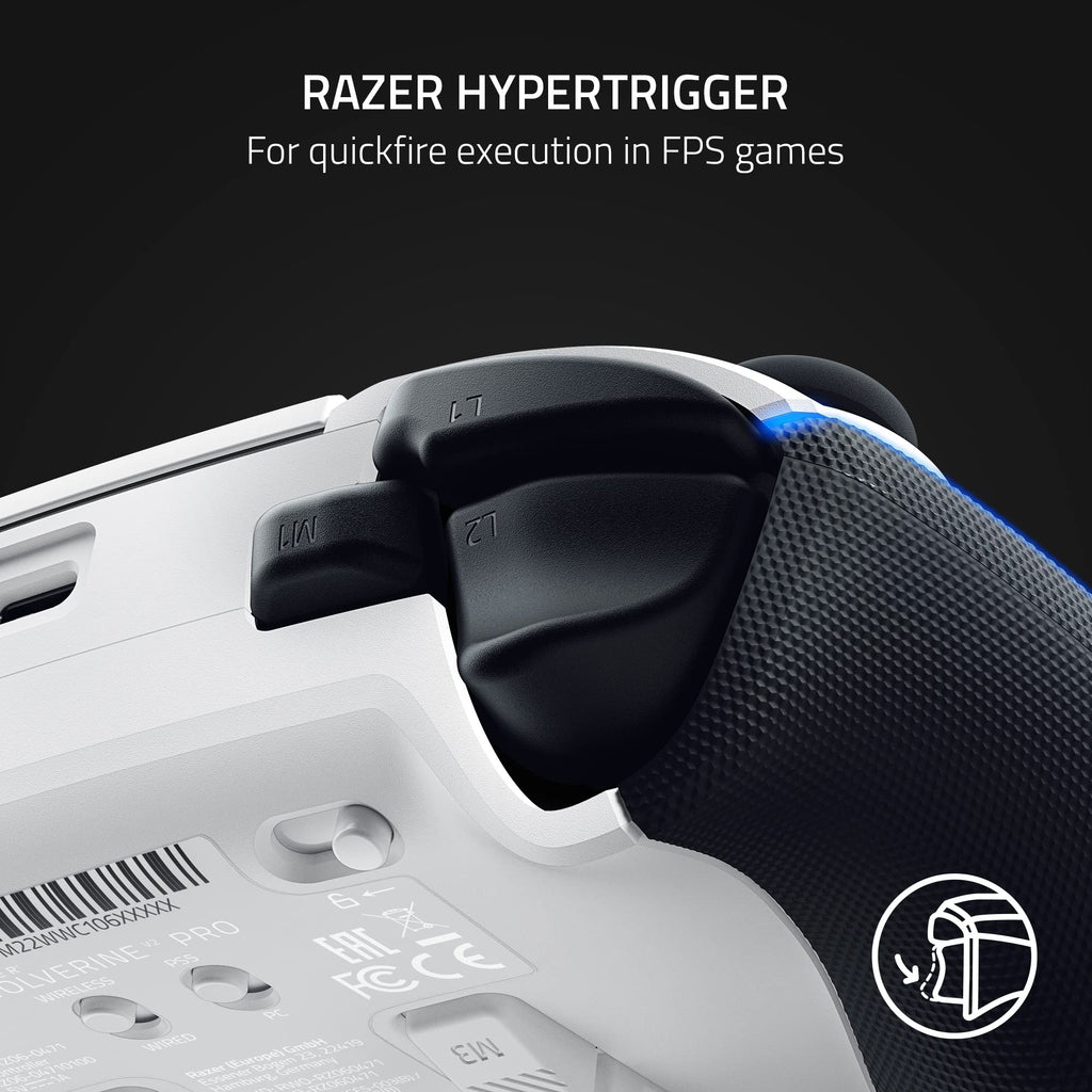 Razer Wolverine V2 Pro Wireless Gaming Controller for PlayStation 5 / PS5, PC: Mecha-Tactile Action Buttons - 8-Way Microswitch D-Pad - HyperTrigger - 6 Remappable Buttons - Chroma RGB   - Black