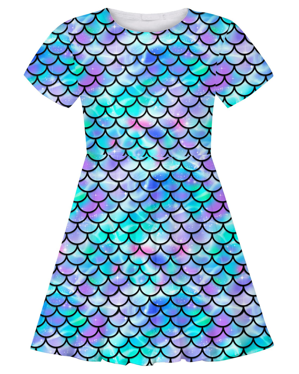 ALISISTER Little Girls Dress Short Sleeve Toddler Summer Sundress 2-9T