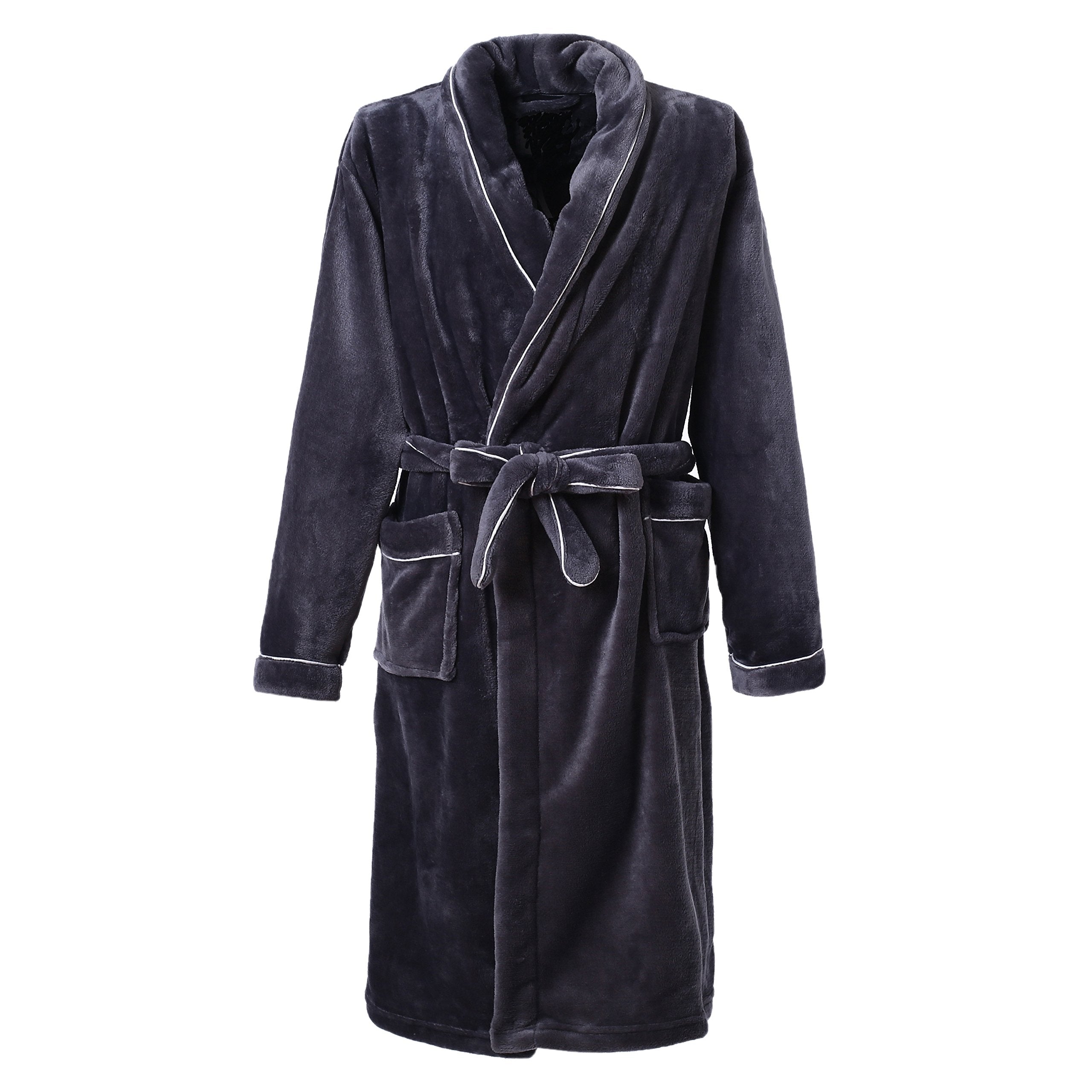 Richie House Women's Plush Soft Warm Fleece Bathrobe Robe RH1591