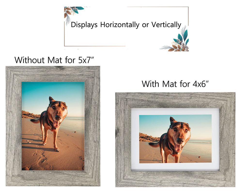 Califortree Black 11x14 Picture Frame - Display Photos 8x10 with Mat or 11x14 Without Mat - HD Glass Inside, Set of 2
