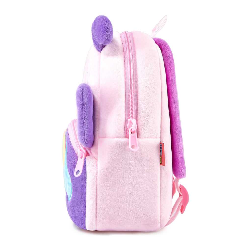 NICE CHOICE Cute Toddler Backpack Toddler Bag Plush Animal Cartoon Mini Travel Bag for Baby Girl Boy 2-6 Years(BB Unicorn)