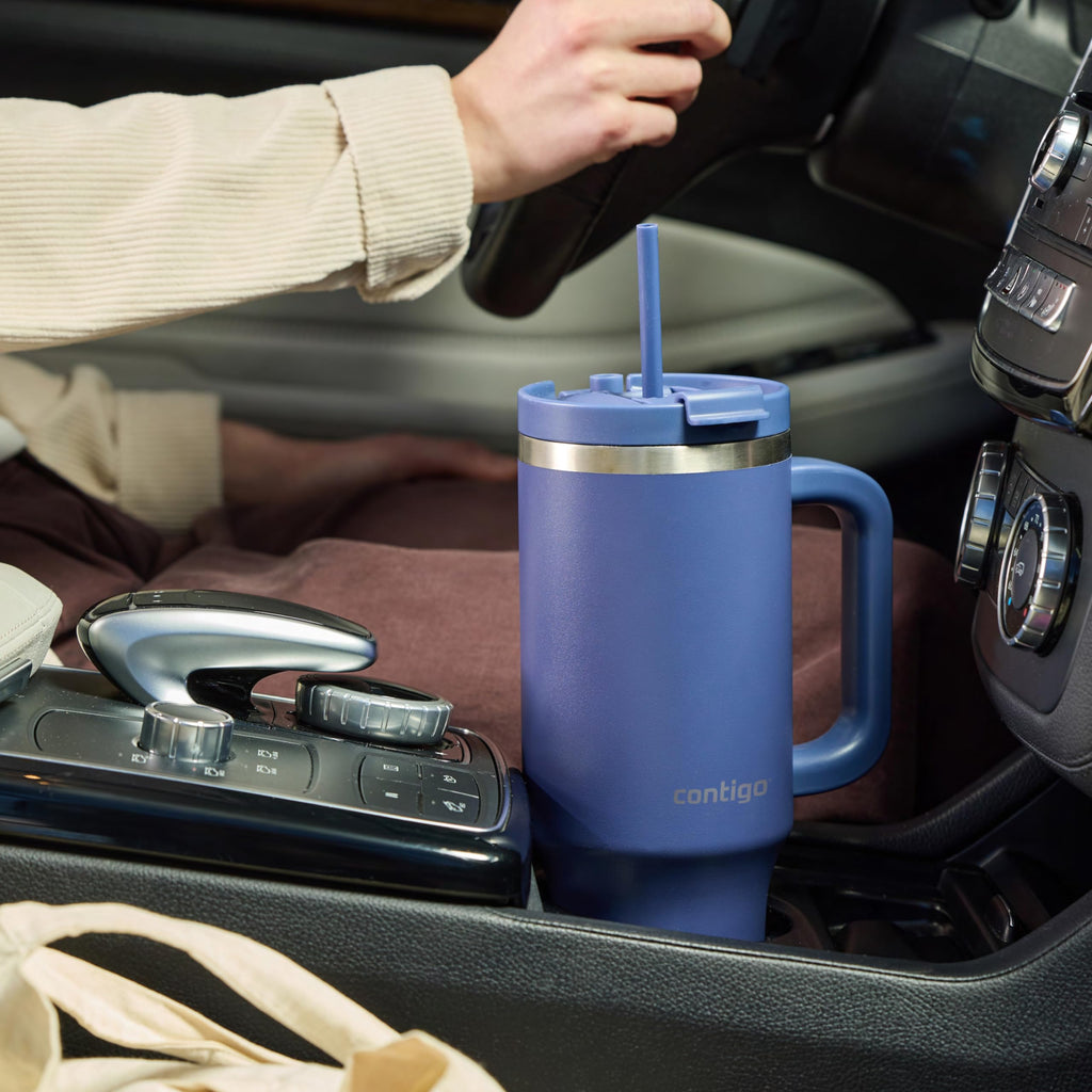 Contigo Streeterville 30oz Tumbler, Stainless Steel Vacuum Insulated, Leak-Proof, Cold for 29 Hours, Fits in cupholders, Licorice