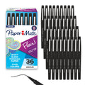 Paper Mate Flair Felt Tip Pens, Medium Point (0.7mm), Black, 36 Count - Office Supplies