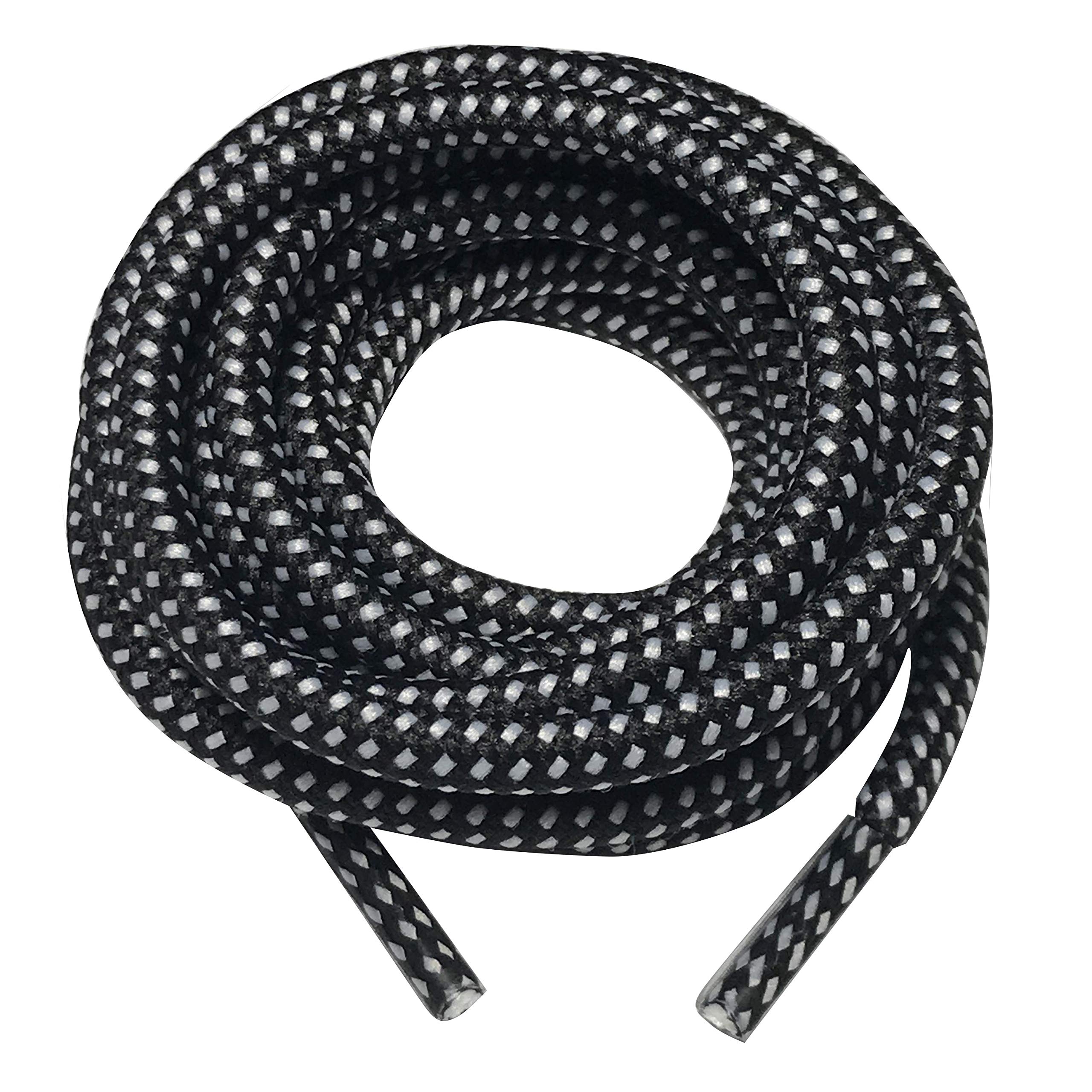 B&Q 3 Pairs Heavy Duty Round Boot Laces Shoelaces for Hiking Walking Construction Safety Work Boots Shoes