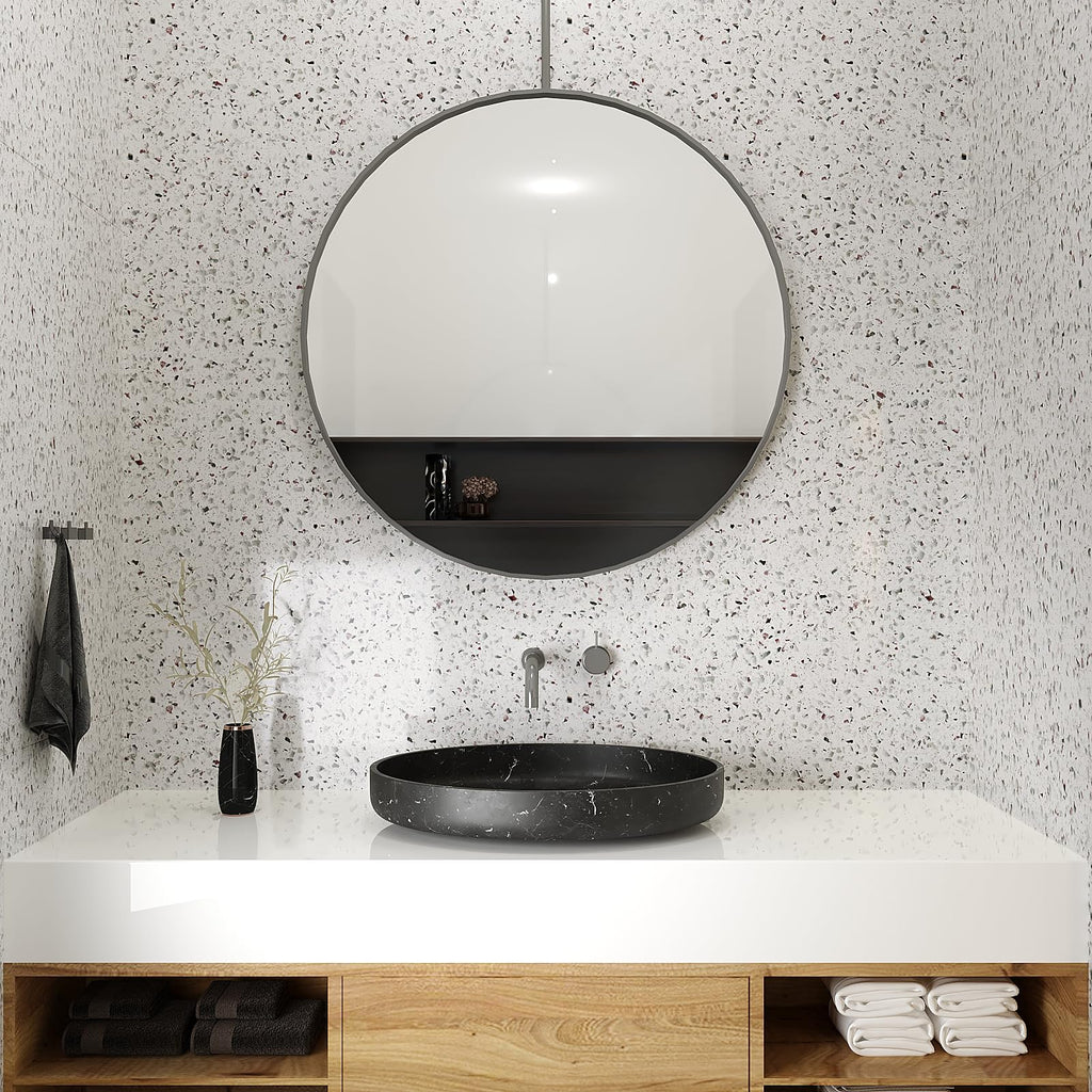 VEELIKE 15.7''x118'' Granite Contact Paper for Countertops Waterproof Self Adhesive Granite Wallpaper Peel and Stick Countertops for Kitchen Bathroom Counter Top Removable Decorative Vinyl Film