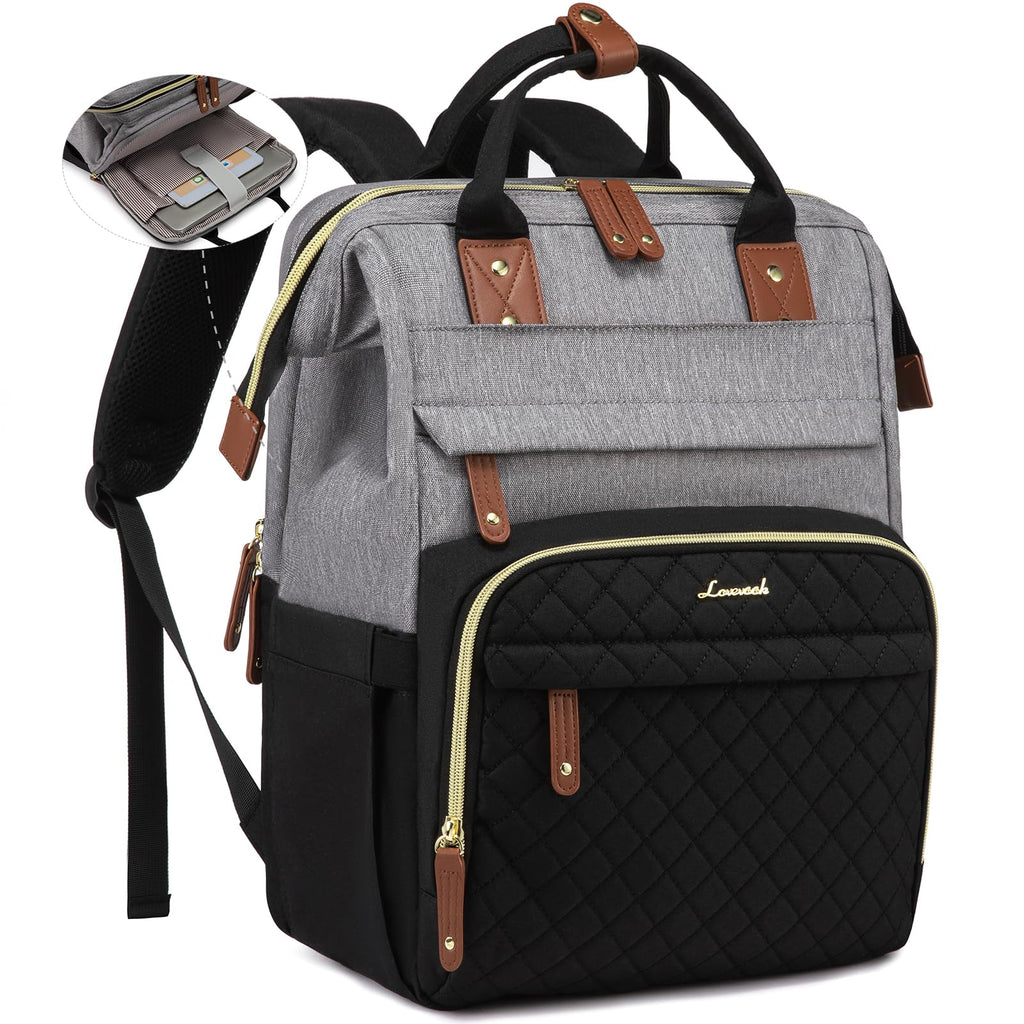 LOVEVOOK Laptop Backpack for Women, 15.6 inch Waterproof Nurse Bag Teacher Work Backpack Purse for Women, Travel Computer Backpack for College Office Business Ladies