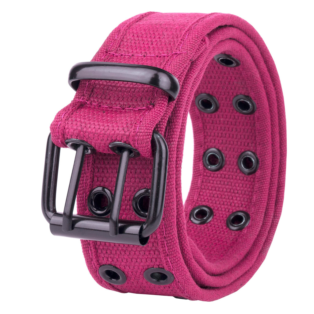 Gelante Canvas Double Grommet Hole Belt 12 Colors