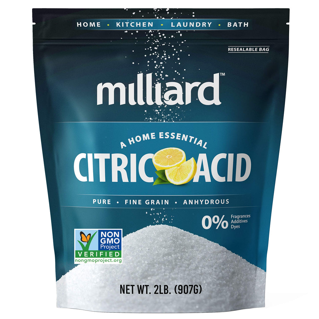 Milliard Citric Acid 5 Pound - 100% Pure Food Grade Non-GMO Project Verified (5 Pound)