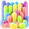 OCTERIC 30Pcs Easter Eggs, 2.3" Fillable Pastel Colors Plastic Easter Eggs Empty for Easter Hunt, Easter Basket Stuffers, Party Favor, Classroom Prize Supplies