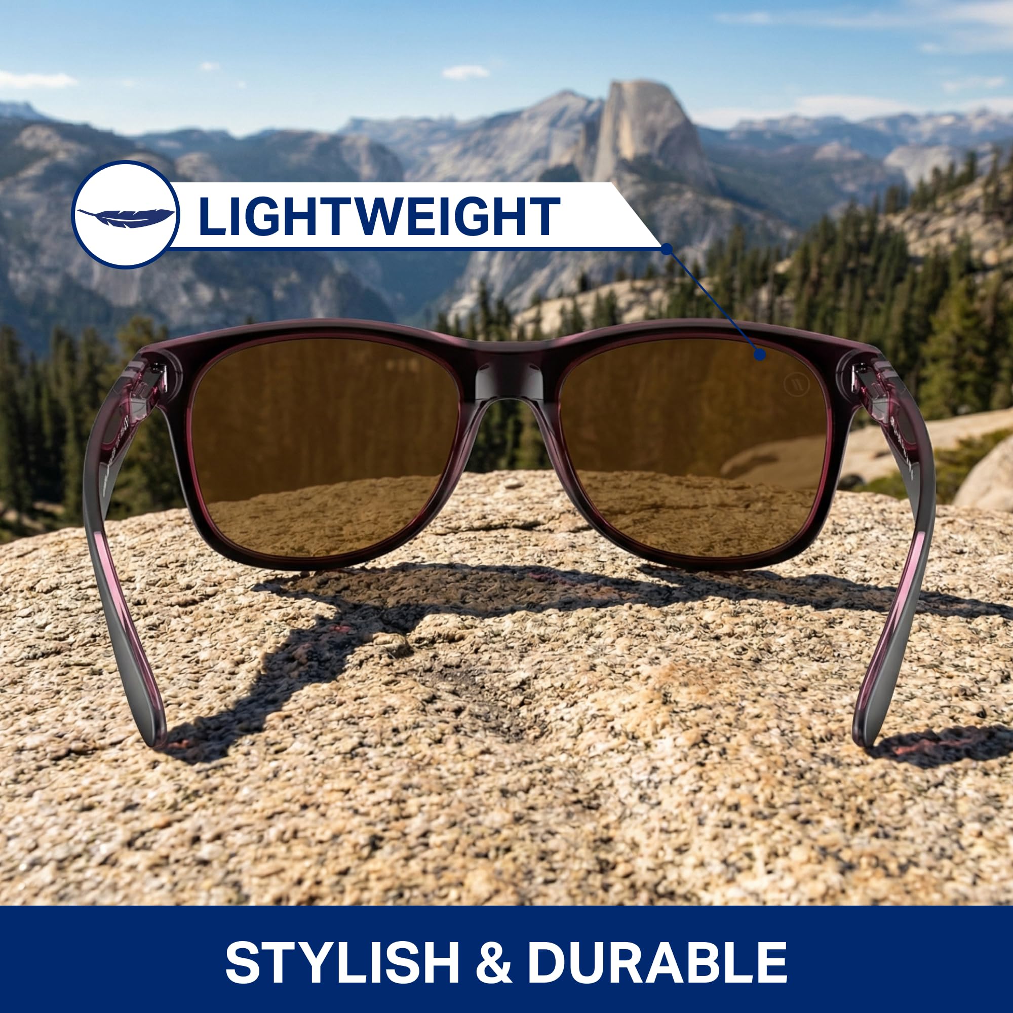 Blenders Eyewear M Class X2 – Polarized Sunglasses – Round Lens, Spring Loaded Hinge – 100% UV Protection – For Men & Women