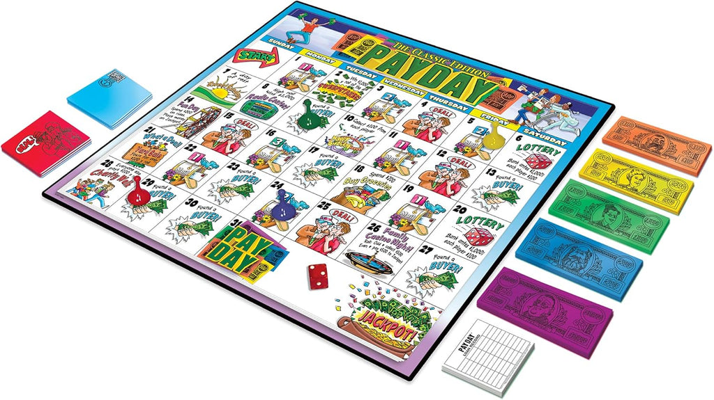 Winning Moves The Game of Pay Day, Make & Spend Money for Fun | Popular 1970's Artwork, 2-4 Players, Ages 8+