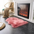 EasyJoy Ultra Soft Fluffy Shaggy Area Rug Faux Fur Rug Chair Cover Seat Pad Fuzzy Area Rug for Bedroom Floor Sofa Living Room (2 x 3 ft Sheepskin, Beige)