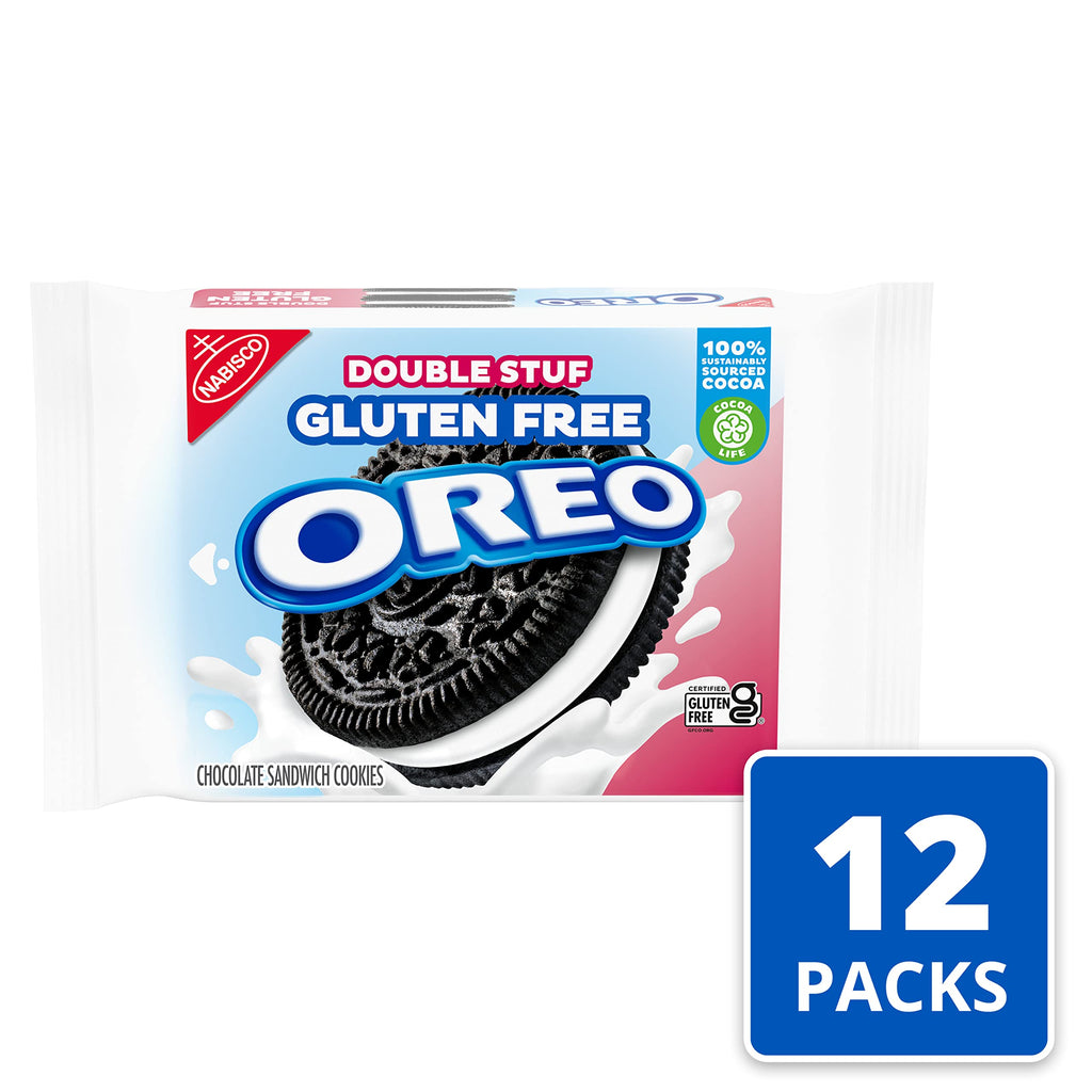 OREO Double Stuf Golden Sandwich Cookies, Family Size, 20 oz