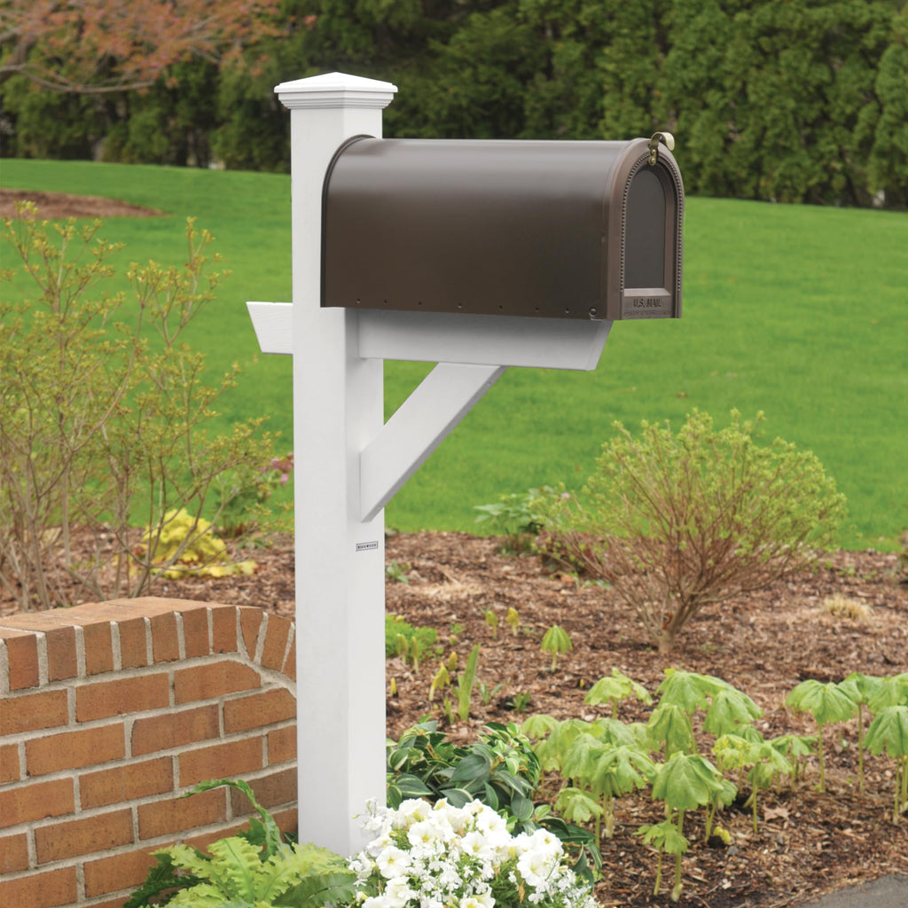Highwood AD-MLBX1-BKE Hazelton Mailbox Post, Black