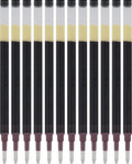 Pilot, G2 Gel Ink Refills, Bold Point 1.0 mm, G2 Pen Refills, Black, Pack of 12