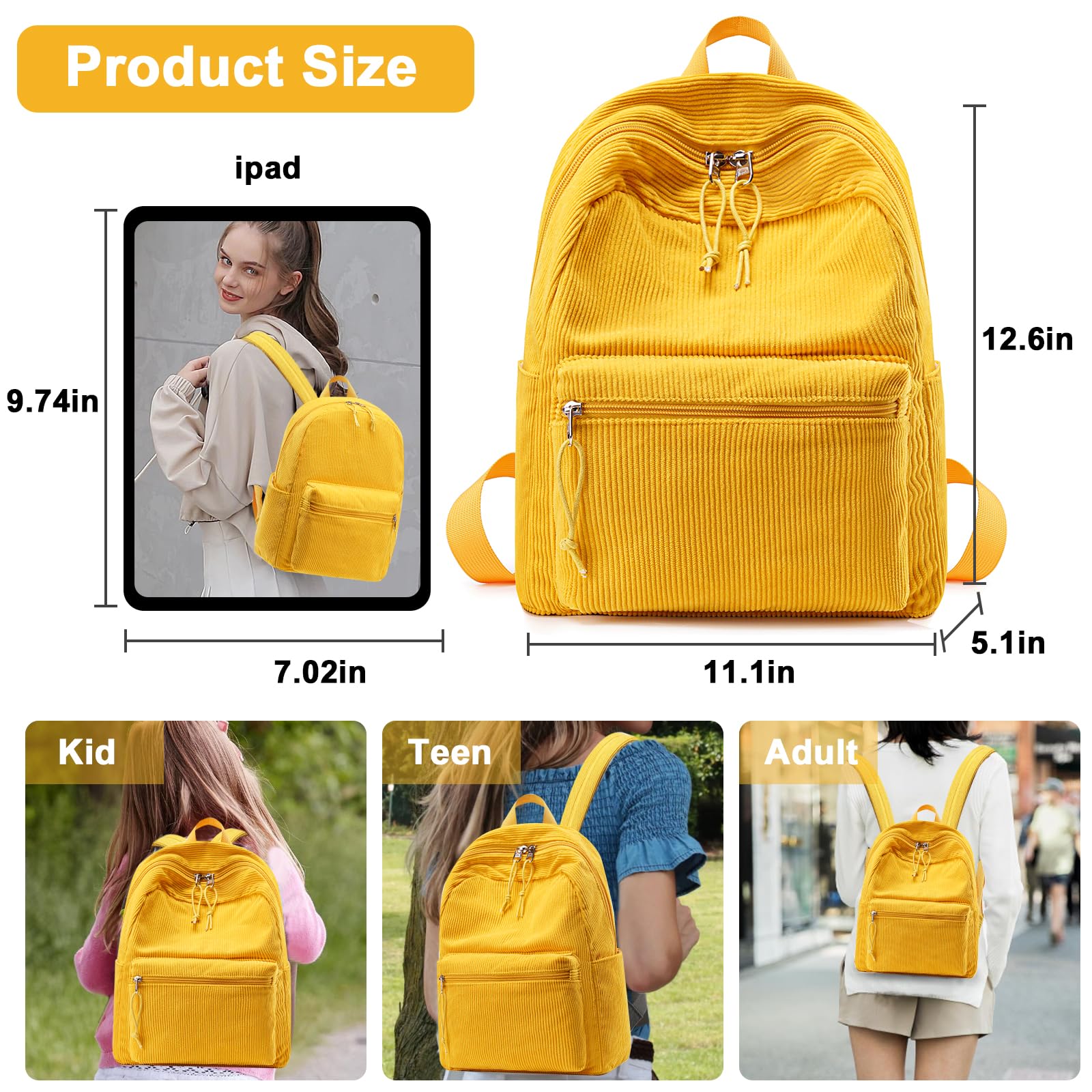BTOOP Mini Backpack Women Girls Water-resistant Small Backpack Purse Shoulder Bag for Womens Adult Kids School Travel