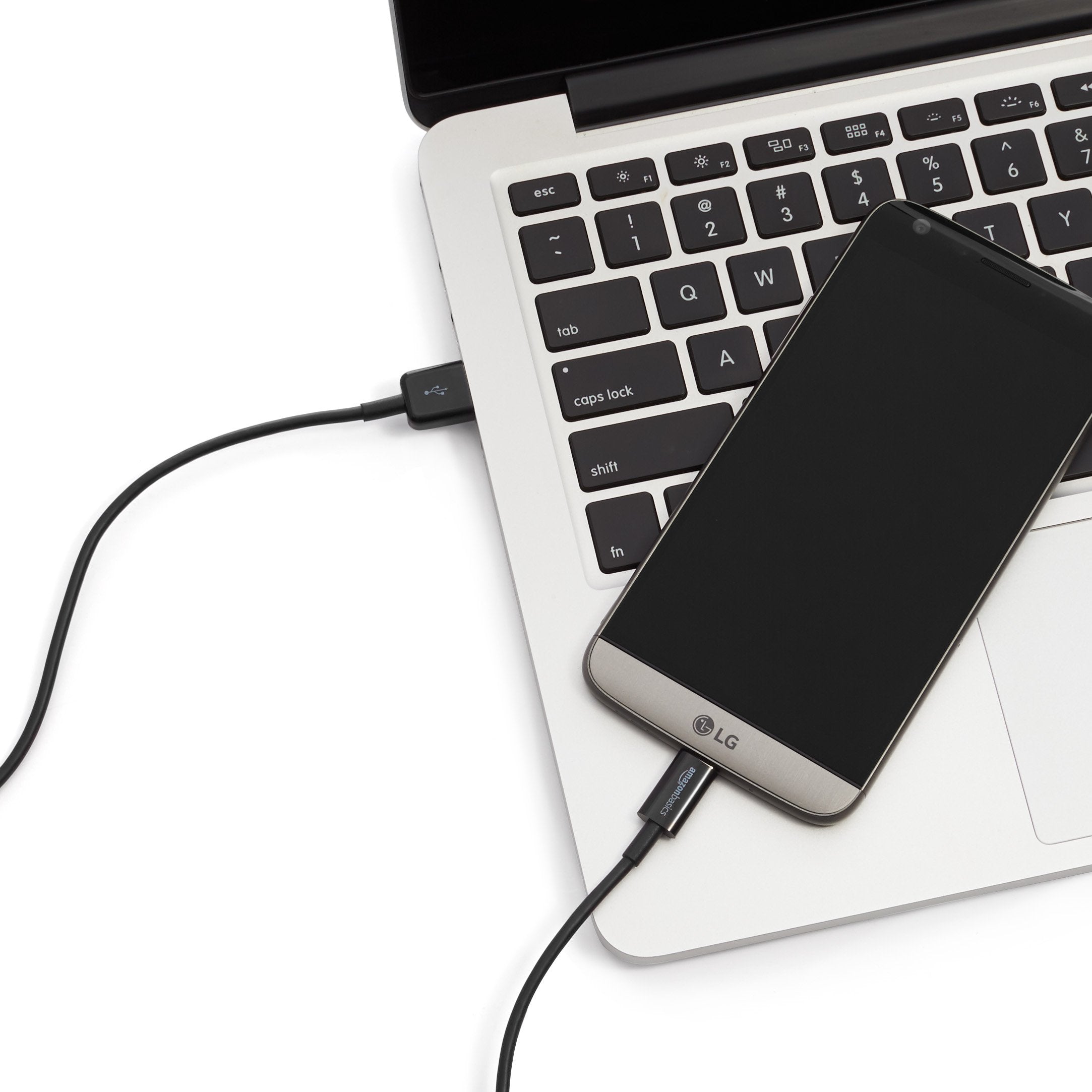 Amazon Basics USB-C to USB-A 2.0 Fast Charger Cable, 480Mbps Data Transfer Speed, USB-IF Certified, for Apple iPhone 16/15, iPad, Samsung Galaxy, Tablets, Car, 3ft, Black