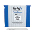 ForPro Professional Collection ForPro Zebra Foam Board, 80/80 Grit, Double-Sided Manicure Nail File, 7 inches L x .75 inches W, Black, 50 Count