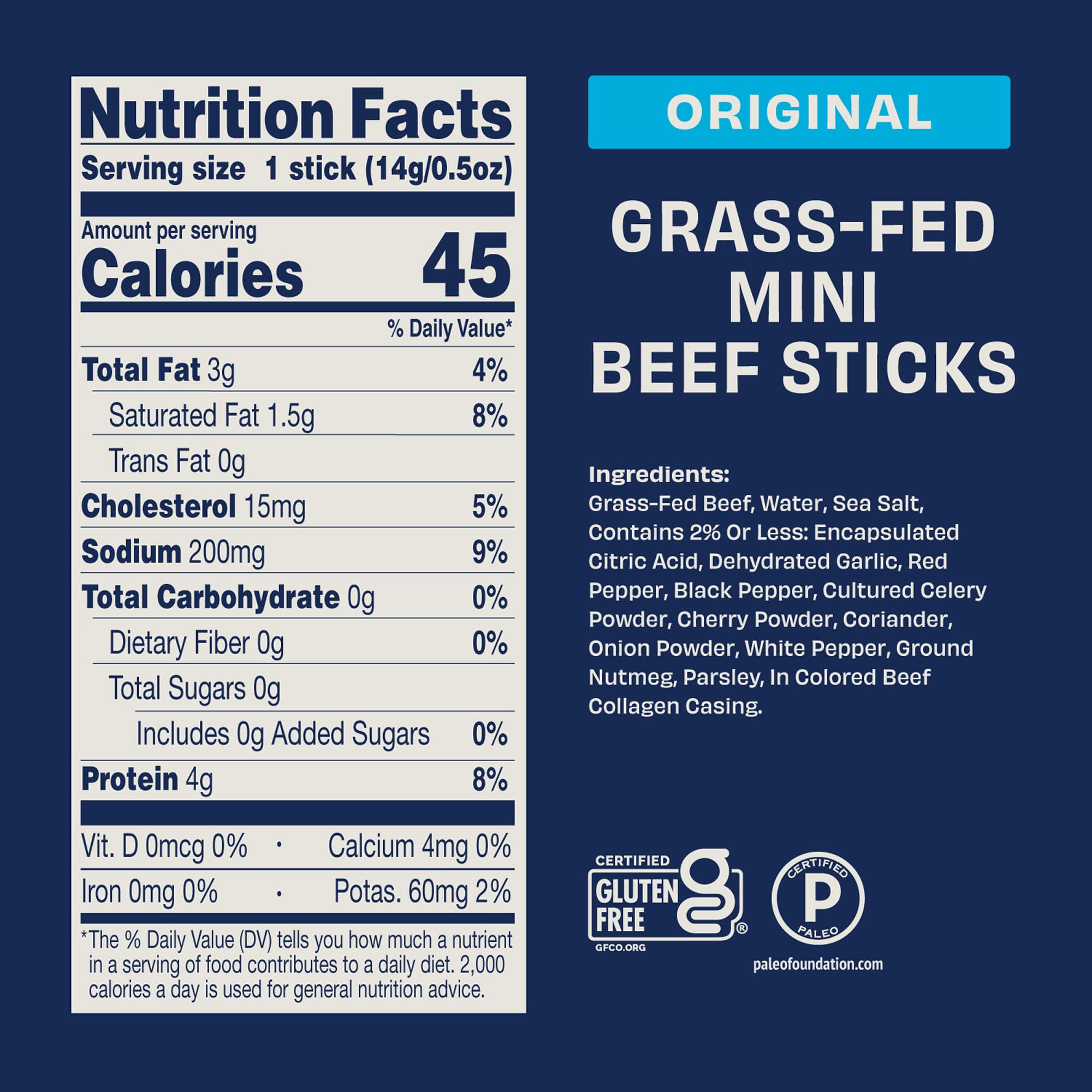 Archer Jerky Mini Beef Jerky Sticks - Grass Fed Beef Sticks Individually Wrapped, Mini Protein Snacks Bulk, Protein Snack Packs, Gluten Free, Paleo, Keto - .5 oz (Pack of 28)