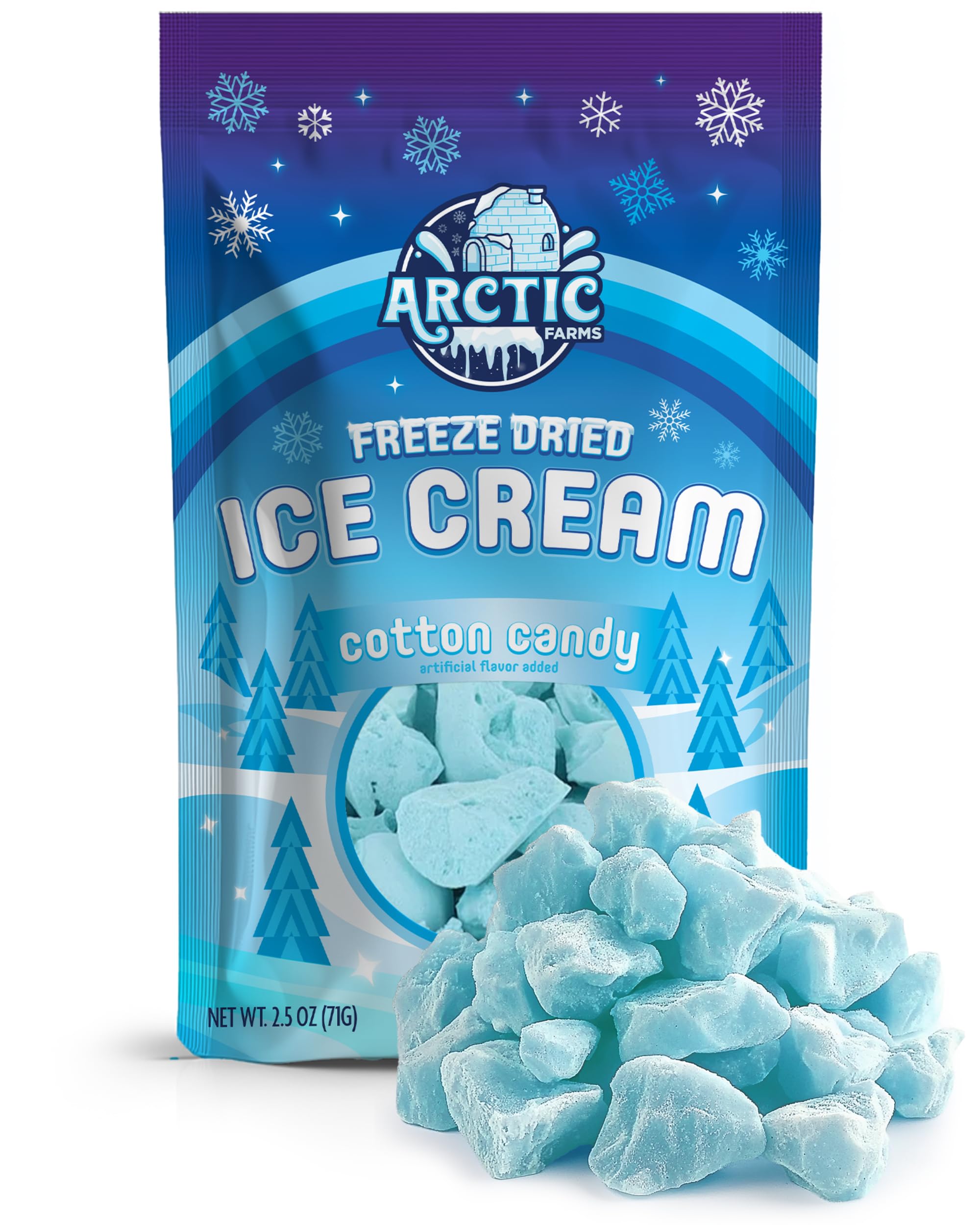 Arctic Farms Freeze Dried Ice Cream Bits Bagged and Boxed - Does Not Melt (1lb, S'mores)