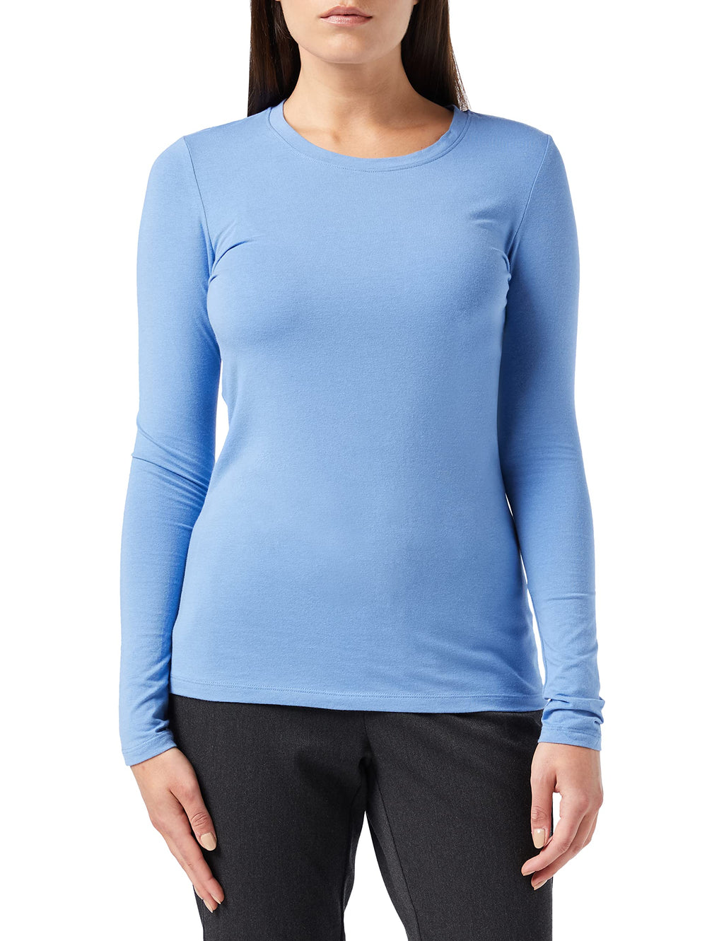 Amazon Essentials Women's Regular-Fit Long-Sleeve Crewneck T-Shirt (Available in Plus Size)