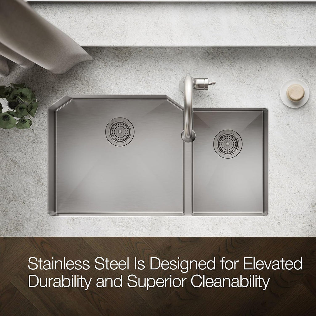KOHLER Strive Self-Trimming Farmhouse SmartDivide
