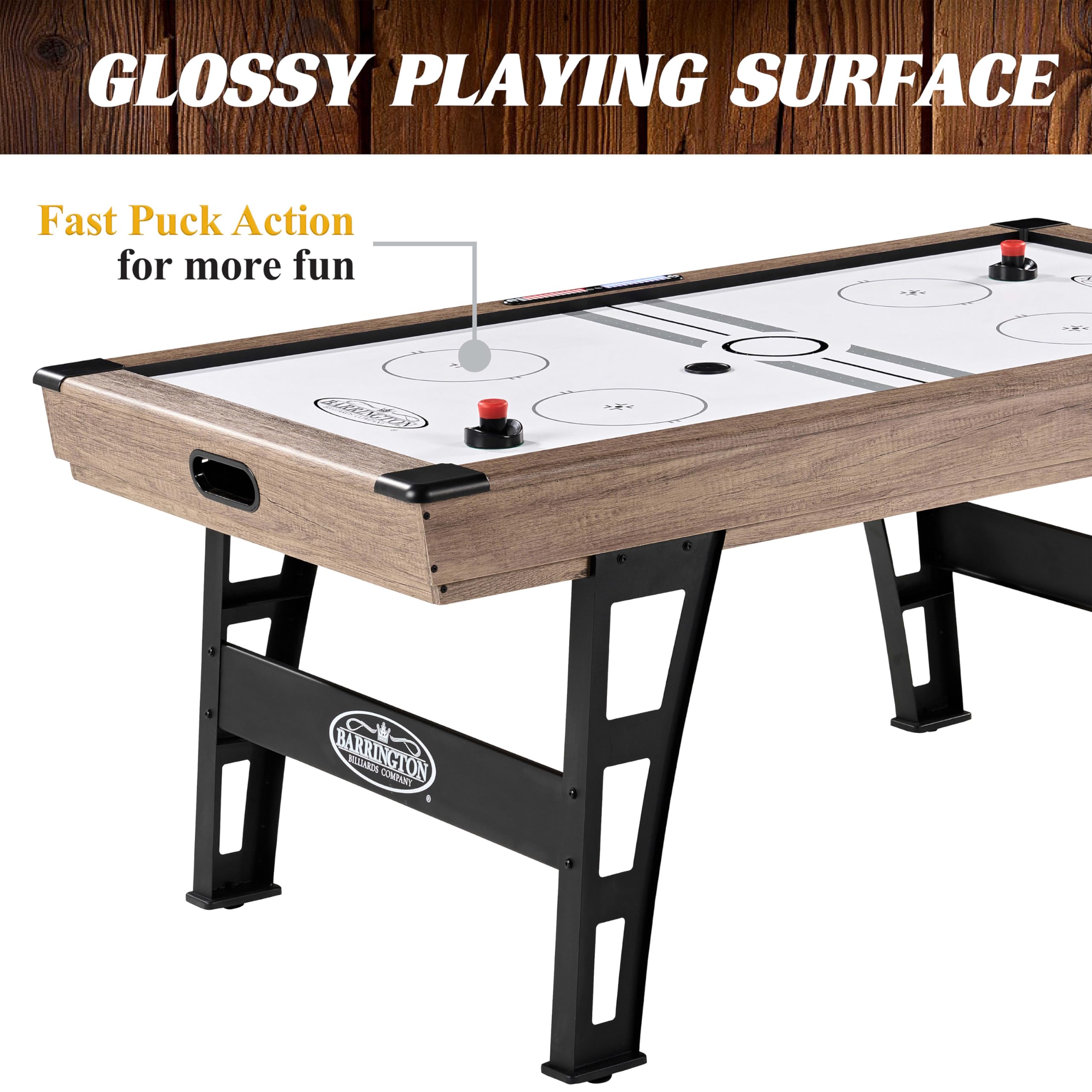 Barrington Billiards Air Hockey Table with Accessories, Perfect for Family Game Rooms | with Accessories