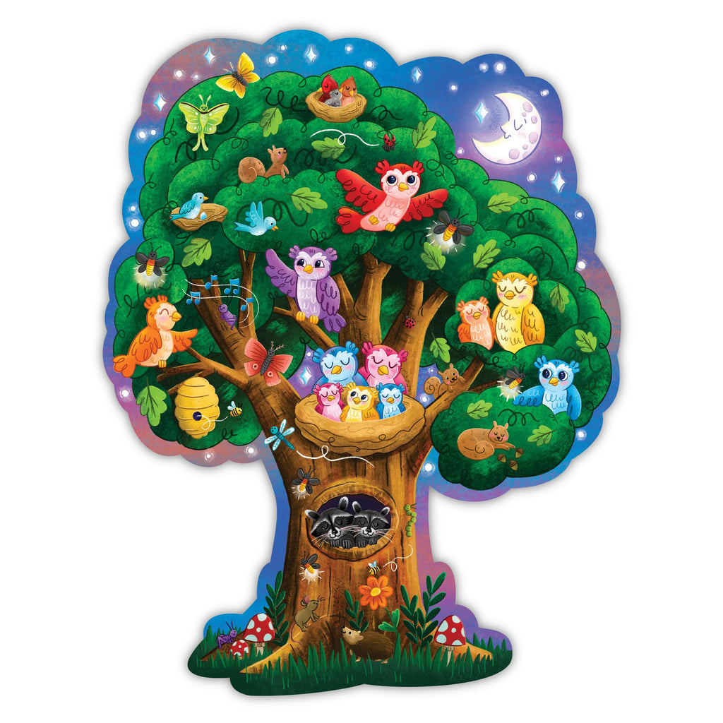 Peaceable Kingdom Shimmery Bunny Shaped 41 Piece Floor Puzzle, 3 feet x 2 feet - Great Easter Basket Stuffers and Easter Gifts for 3 Year Olds, 4 Year Olds & Up