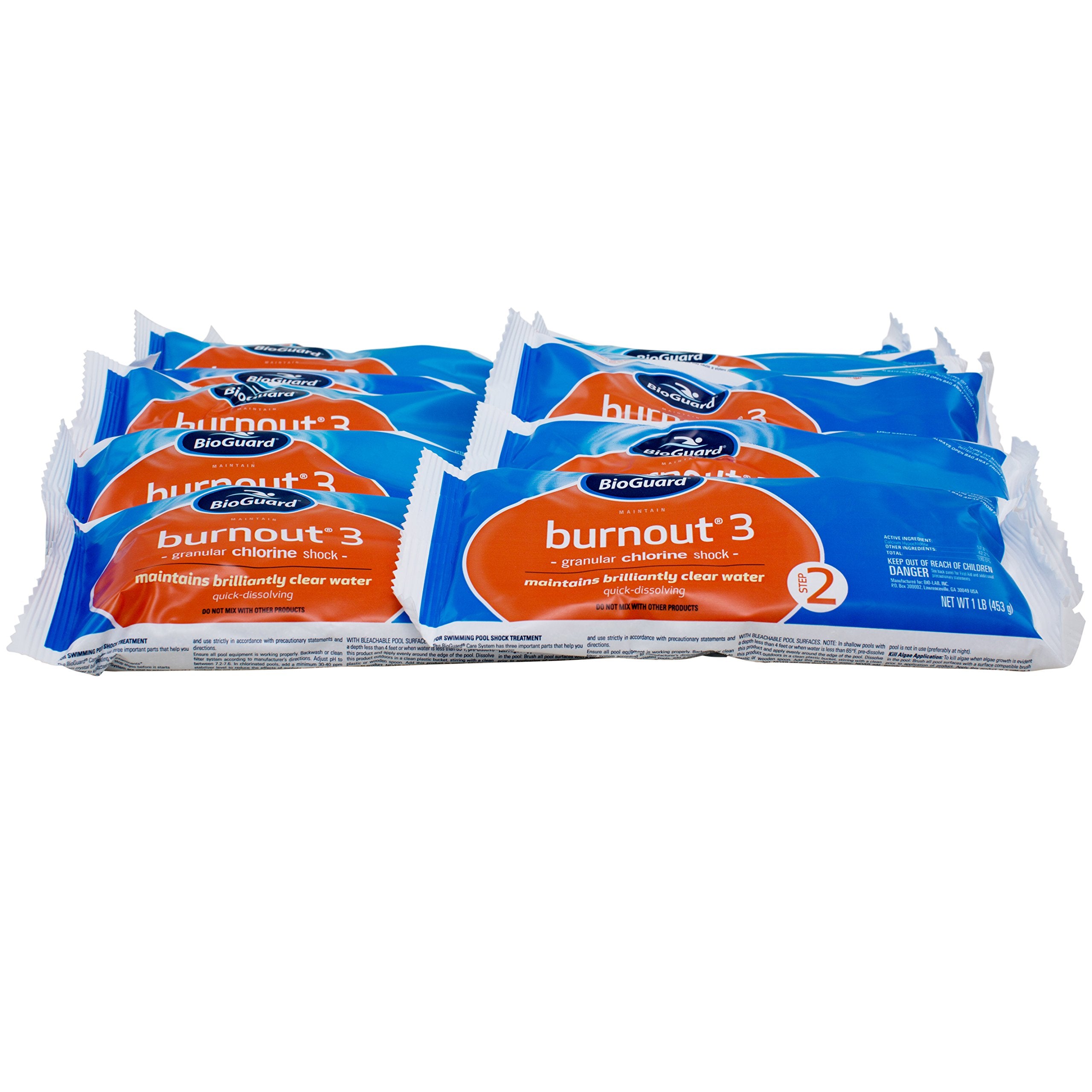 BioGuard Burnout 3, 1 lb, Quick Dissolving, Maintains Brilliantly Clear Water, Effective for Proper Pool Maintenance