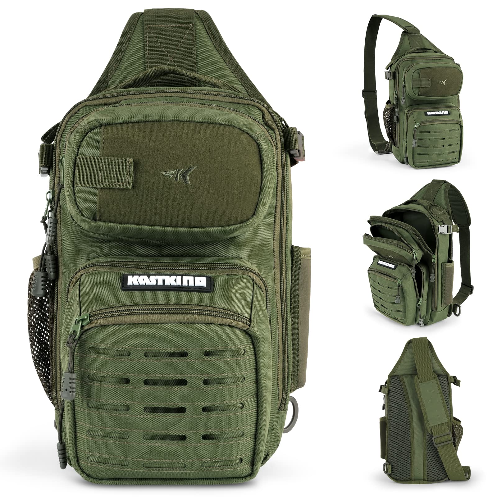 KastKing BlowBak Tactical Sling Tackle Bag-Lightweight Fishing Backpack Storge Fishing Gear and Equipment,Gift for Men