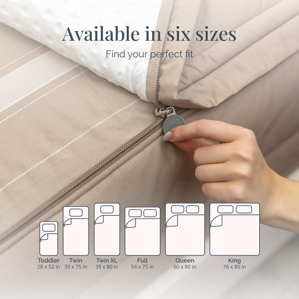 Beddy's Navy Blue All-in-One Zipper Bedding Set - Minky Lined - Twin | Smooth-Glide Zippers, Durable Construction, Easy To Make & Wash, 100% Cotton Exterior, Includes Pillowcase & Sham