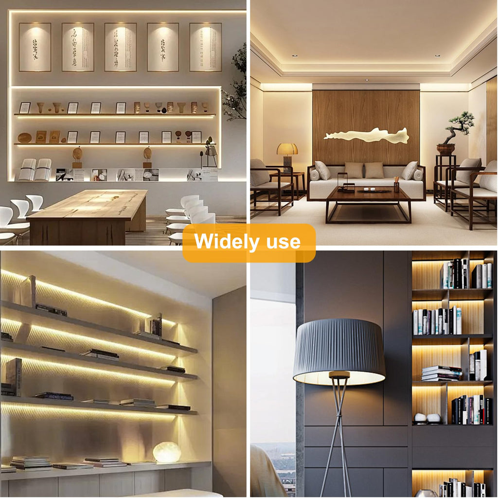 Pandery COB LED Strip,LED Strip Lights 3M/9.84ft,Touch Dimmable LED Strips,CRI90+,2700K Warm White cob led,960LEDs,24V LED Tape Lights,Indoor for Bedroom, Kitchen, TV, Mirror,Cabinet