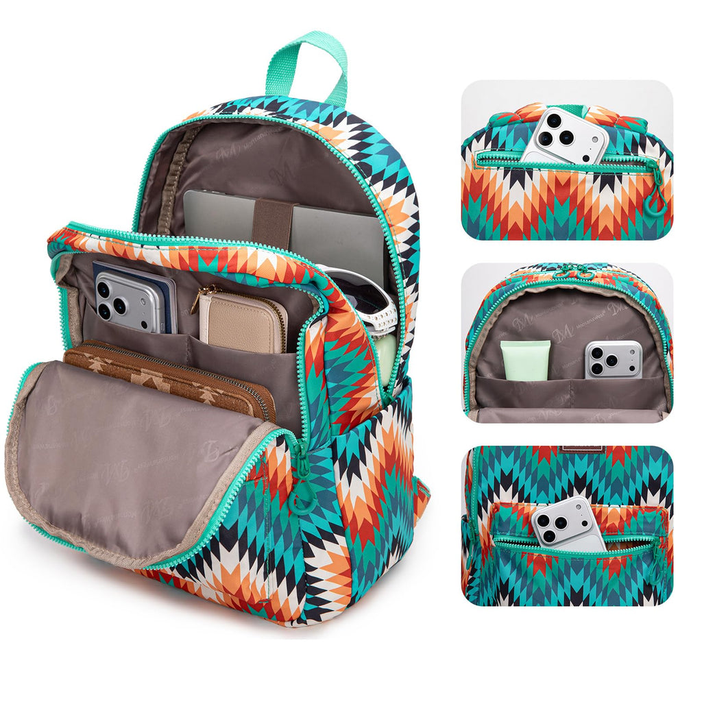 Montana West Backpack Purse for Women Western Aztec Backpack Purse Lightweight Casual Daypack for Travel
