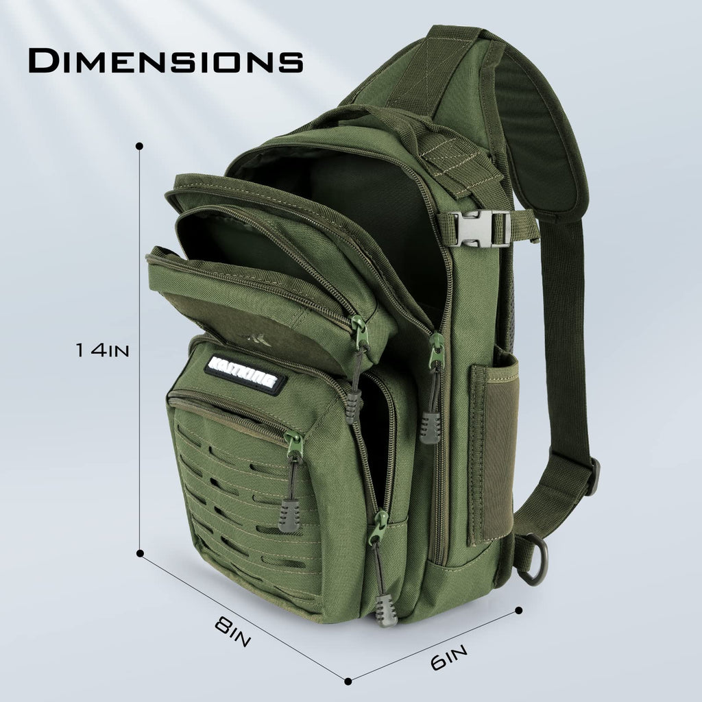 KastKing BlowBak Tactical Sling Tackle Bag-Lightweight Fishing Backpack Storge Fishing Gear and Equipment,Gift for Men
