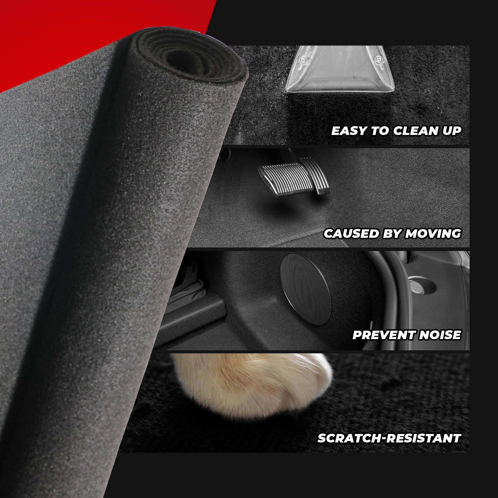Bbox Charcoal Carpet Non-Woven Fabric | Length: 72 inch (6 ft.), Width: 43 inch (3ft 7in) | for Speaker Sub Box Carpet Home, Auto, RV, Boat, Marine, Truck & Car Trunk Liner