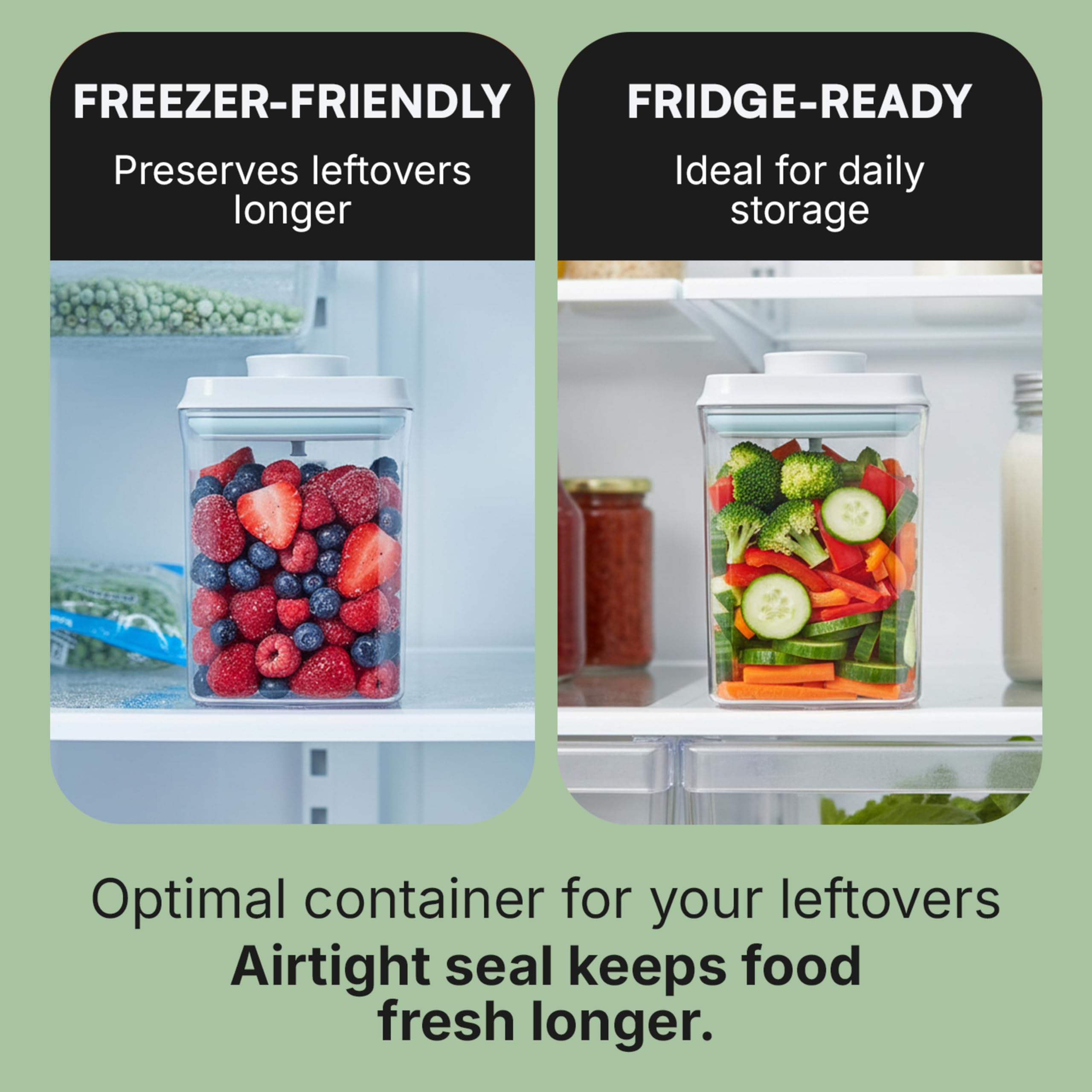Bop Top Airtight Food Storage Containers with Lid 13.5 Cups / 108 oz | Kitchen Canister Sets | Air Tight Pantry Container | Pop Top Dry Food Storage Containers for Snacks, Sugar, Flour, Baking, Pasta