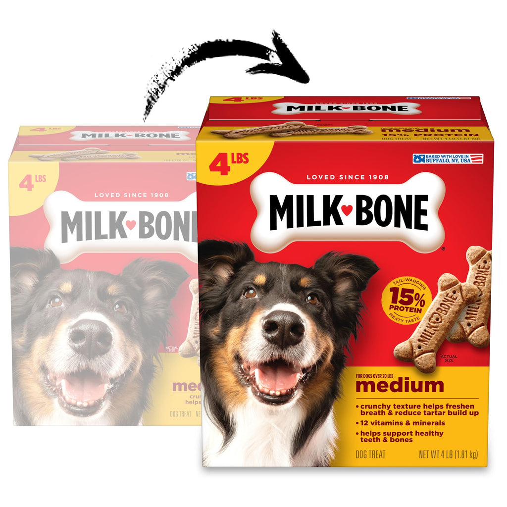Milk-Bone Crunchy Small Dog Treats, 24 Oz. Boxes, Original Beef Flavor (Pack of 12)