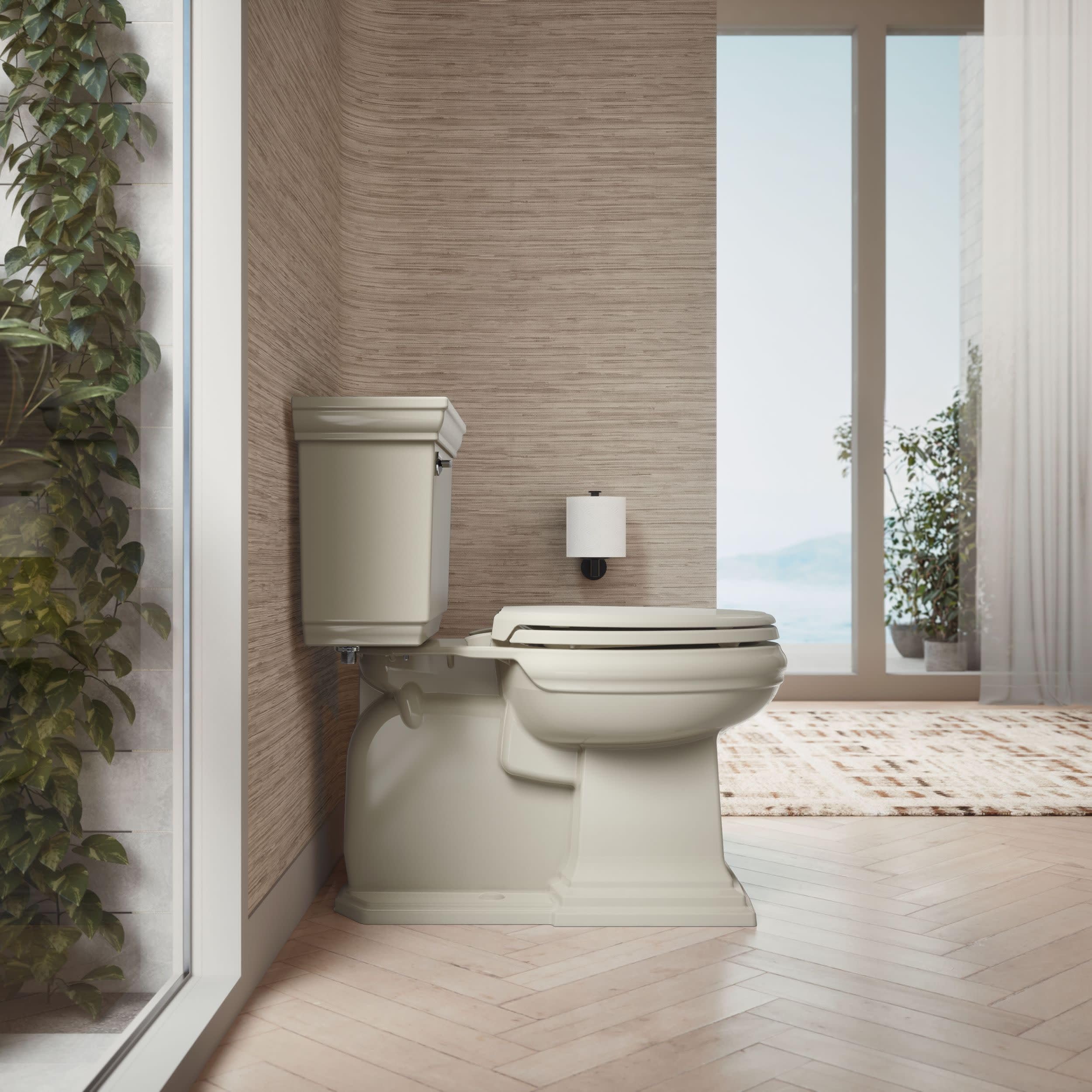 KOHLER 4733-RL-17 Glenbury ReadyLatch Quiet Close Elongated Toilet Seat, Soft Close Toilet Seats, Teal