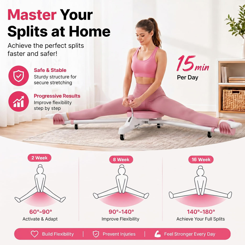 Split Machine, Leg Stretcher Machine to Improve Flexibility and Quality of Stretching, Equipment Suitable for Ballet, Cheerleading Dance, Gymnastics and Other Sports