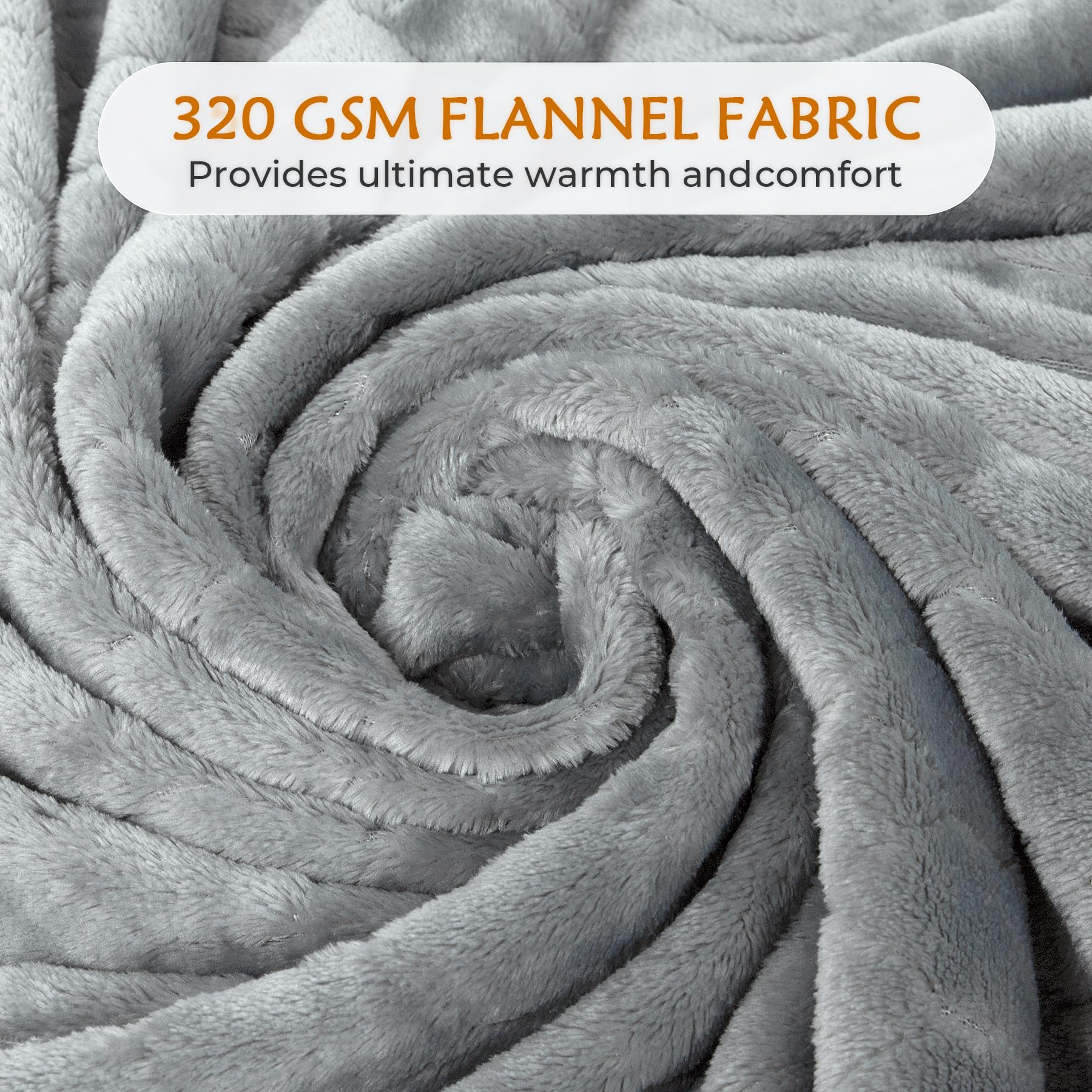 TOONOW Fleece Blanket Fuzzy Plush Throw Blanket 50" x 60", Super Soft Fluffy Bed Blanket Geometric Pattern Comfy Microfiber Flannel Blankets for Couch, Bed, Sofa, Black