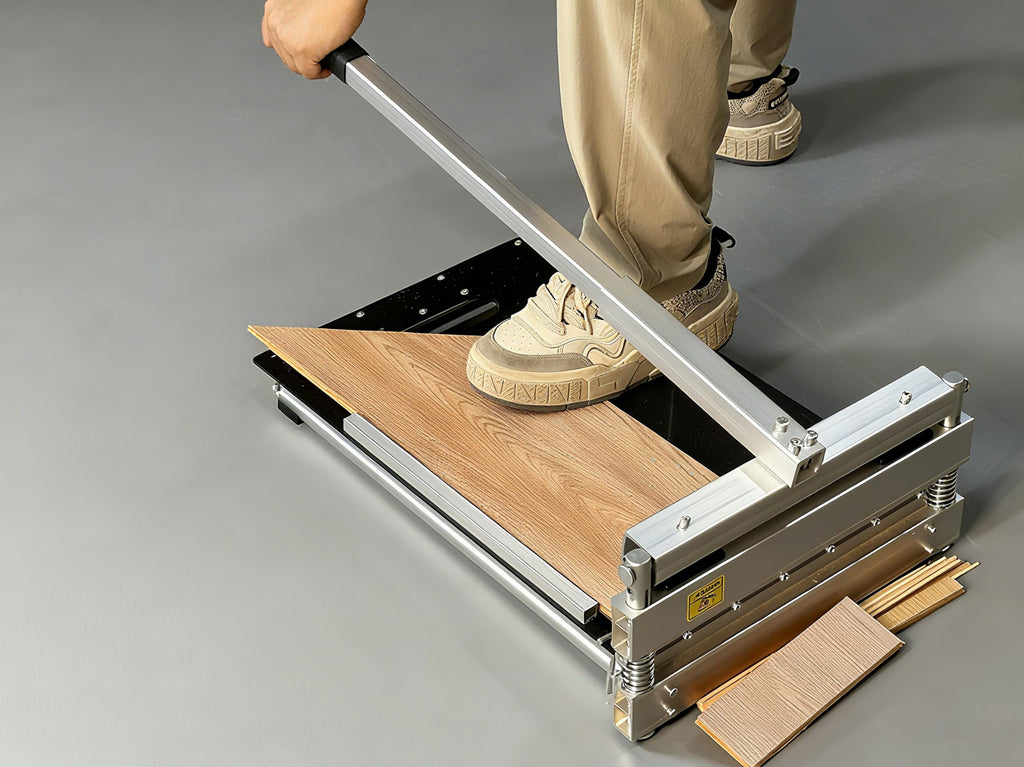 Heavy Duty Laminate/Vinyl Plank Cutter 13"; Instant 15/30/45 Angles to Cut Laminate, All Vinyl Planks, Engineer Wood, Siding & More in Just 1 Step; Super Cost-effective for Thanksgiving！