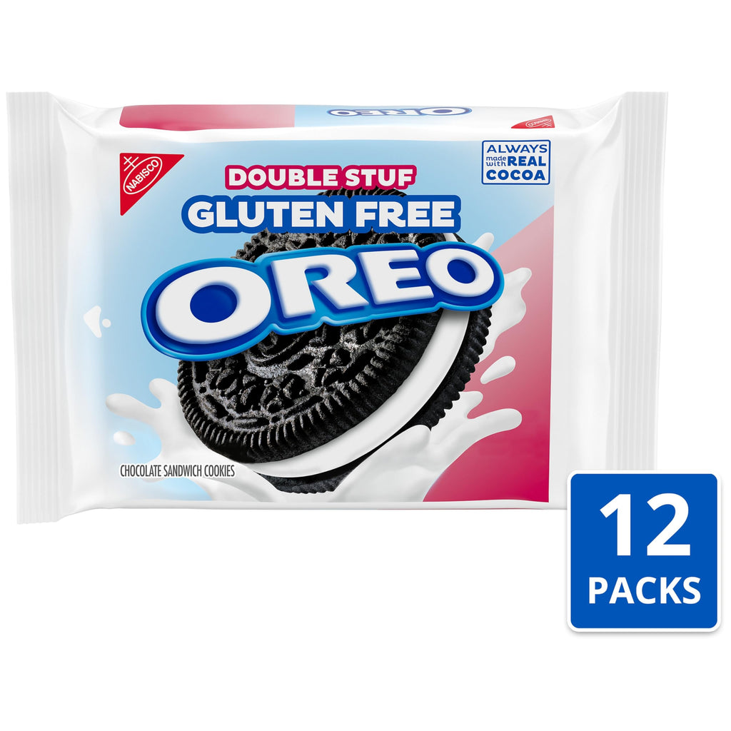 OREO Double Stuf Golden Sandwich Cookies, Family Size, 20 oz