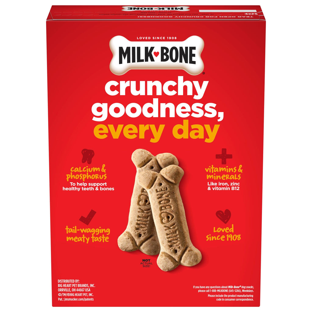 Milk-Bone Crunchy Small Dog Treats, 24 Oz. Boxes, Original Beef Flavor (Pack of 12)