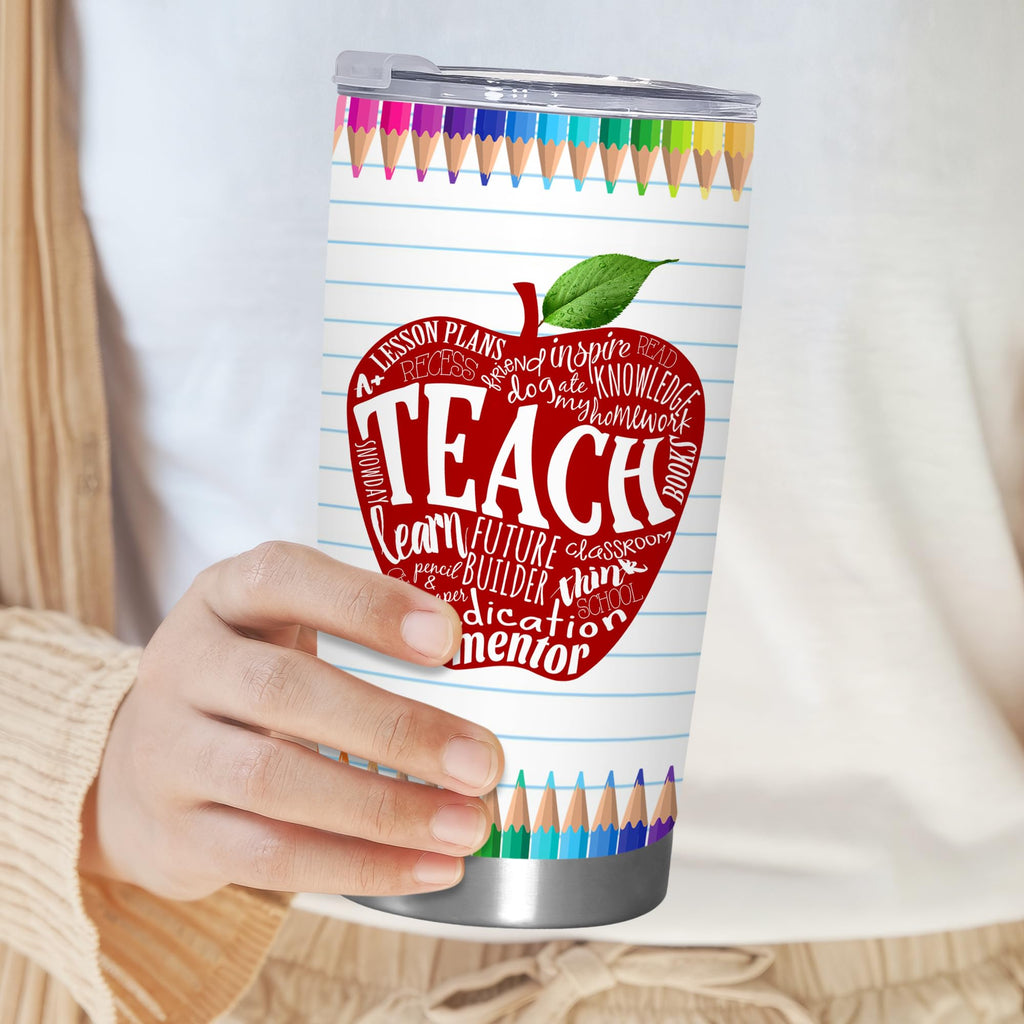 TEEZWONDER Thank You Gifts for Women - Chaos Coordinator 20 oz Stainless Steel Insulated Tumbler with Lid - Employee Appreciation Birthday Gifts for Women Coworkers Boss Teacher Nurse Friend